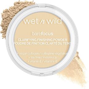 wet n wild Bare Focus Clarifying Finishing Powder | Matte | Pressed Setting Powder Fair-Light