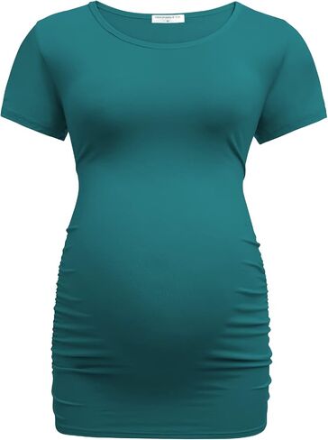 تيشيرت حمل للسيدات من Bearsland مكون من 3 عبوات كلاسيكية مكشكشة على الجانب من ملابس الحمل ماما in Saudi Arabia