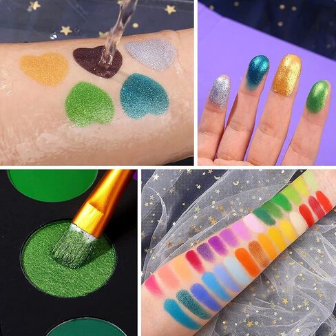 UCANBE Professional 86 Colors Eyeshadow Palette with 15pcs Makeup Brushes Set Matte Glitter Long Lasting Highly Pigmented Waterproof Contour Blush Powder Highlighter All in One in Kuwait