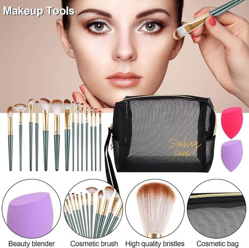 Fenshine Makeup Set,Make Up Starter Kit With Storage Bag Portable Travel Make Up Palette Eyeshadow Foundation Lip Gloss for Teenage & Adults (Type A) in Kuwait