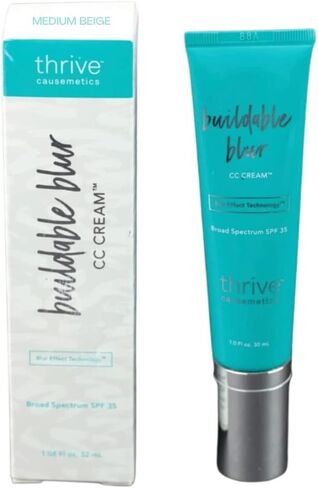 Thrive Causemetics Buildable Blur CC Cream SPF 35 1.08oz MEDIUM BEIGE in Kuwait