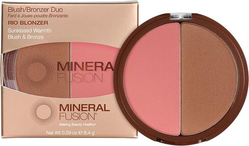 Mineral Fusion Makeup Blush Bronzer Duo Rio Blonzer, 0.29 Oz in Saudi Arabia