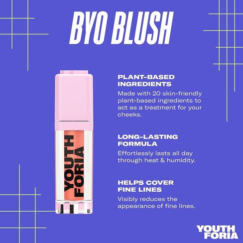 Youthforia BYO Blush, Tinted Blush Oil For Youthful Vibrancy, Blendable, Hydrating & Lightweight Formula, Vegan & Cruelty-Free, But Tonight in Kuwait