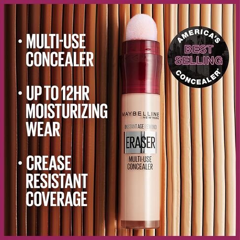 Maybelline Instant Age Rewind Eraser Dark Circles Treatment Multi-Use Concealer, 122, 1 Count (Packaging May Vary) in Saudi Arabia