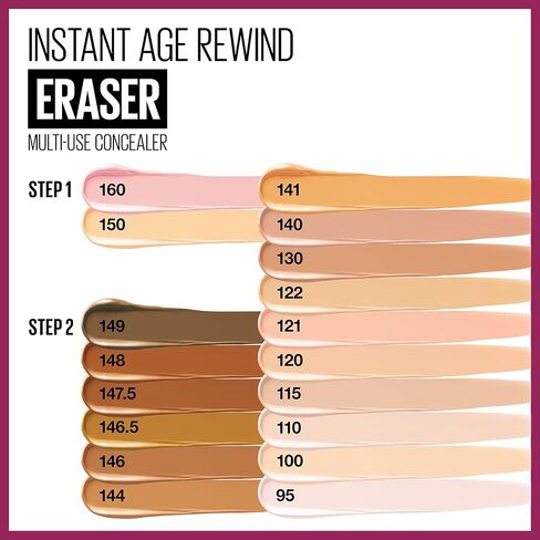 Maybelline Instant Age Rewind Eraser Dark Circles Treatment Multi-Use Concealer, 122, 1 Count (Packaging May Vary) in Saudi Arabia