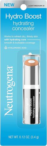 Neutrogena Hydro Boost Hydrating Concealer Stick for Dry Skin, Oil-Free, Lightweight, Non-Greasy and Non-Comedogenic Cover-Up Makeup with Hyaluronic Acid, 10/Fair, 0.12 Oz in Saudi Arabia