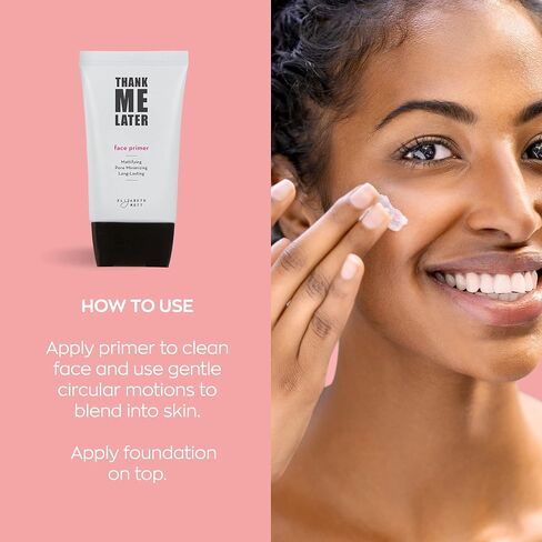 Elizabeth Mott Thank Me Later Face Primer - Mattifying Makeup Base Primer for Shine and Oil Control - Pore Minimizer and Hides Wrinkles and Fine Lines, 30g in Saudi Arabia