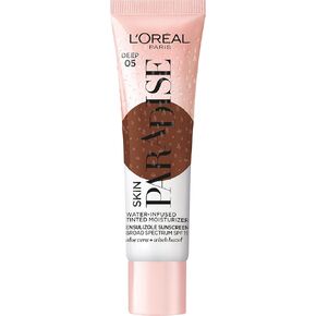 مرطب ملون من لوريال باريس كوزمتكس سكين بارادايس مملوء بالماء مع عامل حماية من الشمس SPF 19 خفيف الوزن، تغطية طبيعية تصل إلى 24 ساعة من الترطيب للحصول على بشرة منتعشة ومتوهجة، خفيف 01.1 أونصة سائلة in Kuwait