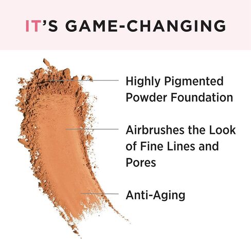 IT Cosmetics Celebration Foundation - Full-Coverage, Anti-Aging Powder Foundation - Blurs Pores, Wrinkles & Imperfections - With Hydrolyzed Collagen & Hyaluronic Acid - 0.3 oz in Saudi Arabia