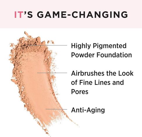IT Cosmetics Celebration Foundation - Full-Coverage, Anti-Aging Powder Foundation - Blurs Pores, Wrinkles & Imperfections - With Hydrolyzed Collagen & Hyaluronic Acid - 0.3 oz in Saudi Arabia