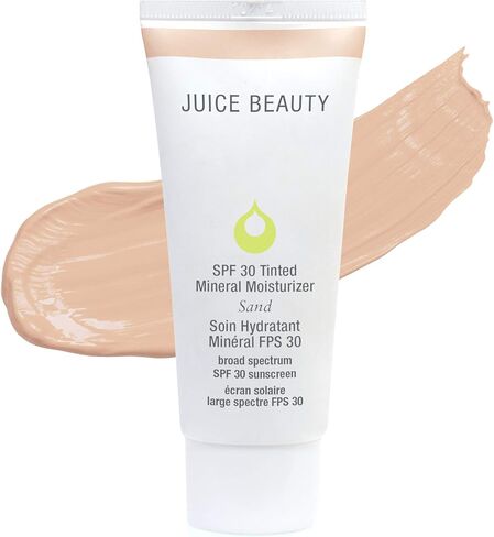 Juice Beauty SPF 30 Tinted Mineral Moisturizer - Sand | BB Cream with Broad Spectrum SPF 30, Zinc, and Antioxidant-Rich Formula- 2 fl oz in Saudi Arabia