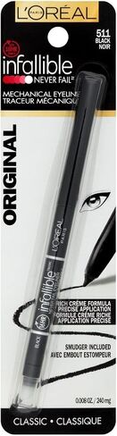 L'Oreal Paris Makeup Infallible Pro-Last Pencil Eyeliner, Waterproof and Smudge-Resistant, Glides on Easily to Create any Look, Aubergine, 0.042 oz. in Kuwait