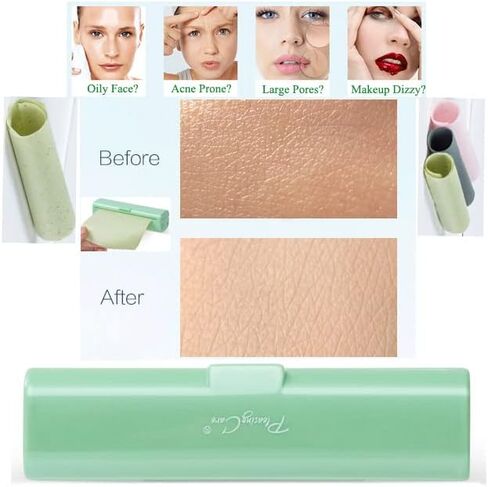 مناديل ماصة لزيت فحم الخيزران الطبيعي - 100 قطعة، تصميم سهل الإزالة - ورق نشاف الزيت العلوي، أوراق نشاف ممتازة سهلة الاستخدام للوجه - العناية ببشرة الوجه أو المكياج يجب اقتناؤه! in Kuwait