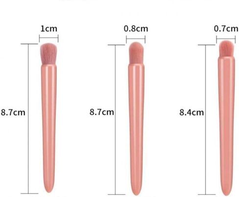 Easy-taken Travel Makeup Brush Set, COSHINE 5pcs Mini Complete Function Cosmetic Brushes Kit (5pcs with holder) in Kuwait