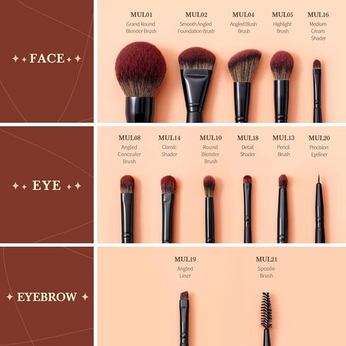 Jessup Makeup Brushes Set Premium Synthetic Powder Foundation Highlight Concealer Eyeshadow Blending Eyebrow Liner Spoolie Brush Set Black 21pcs T271 in Saudi Arabia