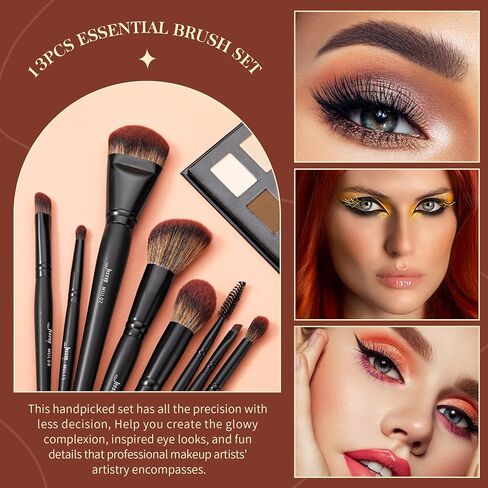 Jessup Makeup Brushes Set Premium Synthetic Powder Foundation Highlight Concealer Eyeshadow Blending Eyebrow Liner Spoolie Brush Set Black 21pcs T271 in Saudi Arabia