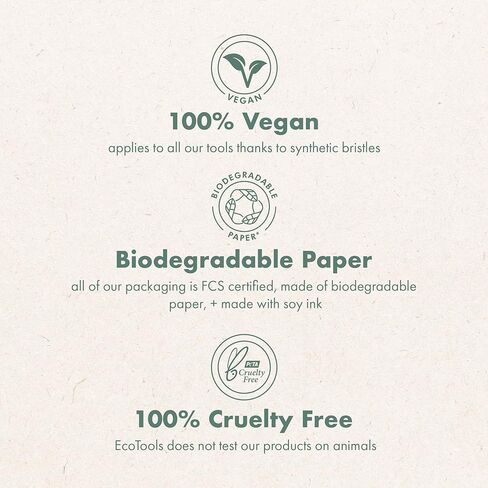 مجموعة فرش مكياج Start The Day بشكل جميل من EcoTools، لظلال العيون وكريم الأساس وأحمر الخدود وخافي العيوب، مع صينية تخزين، دبابيس فرشاة مكياج مناسبة للسفر، صديقة للبيئة، لم يتم الإساءة إلى الحيوانات لتصنيعها، مجموعة مكونة من 6 قطع in Kuwait