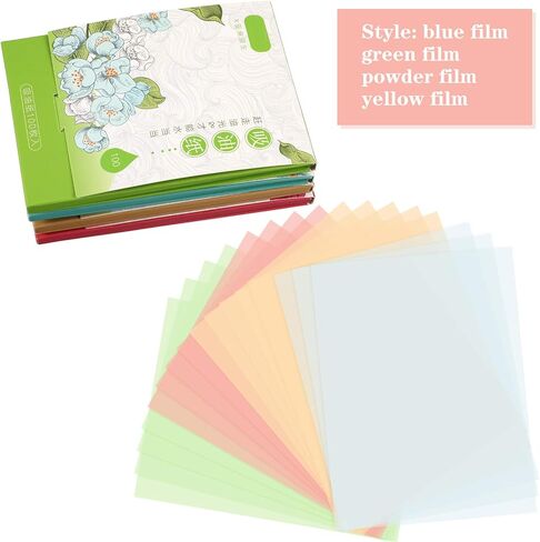 400 ورقة من المناديل الورقية الماصة للزيت، أوراق ورقية نشاف الزيت الناعمة للوازم الزيتية ومستلزمات السفر، 4 ألوان in Kuwait