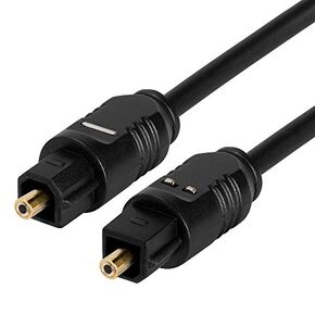 StarTech.com 3 ft. (0.9 m) Digital Optical Audio Cable - 2x Toslink (SPDIF) Male - Ultra-Thin - Black - Optical Audio Cable (THINTOS3)