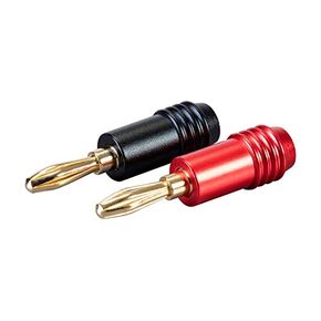 Monoprice 10 Pair Affinity Series 24k Gold Speaker Banana Plug,Black/Red in Kuwait