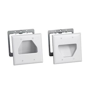DataComm Electronics 50-3338-WH-KIT Easy-Mount Cable Organizer Kit