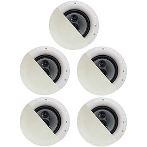 Acoustic Audio by Goldwood CS-IC83 8" 3-Way In Ceiling Home Theater Speaker System (White, 5 Speakers) in Kuwait