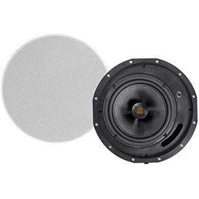 Monoprice 3-Way Carbon Fiber In-Wall Column Speaker - 6.5 Inch, With Ribbon Tweeter, Black - Amber Series