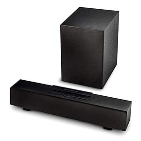 TV Wired Wireless Sound Bar, Bluetooth 5.0 Soundbar with Wireless Subwoofer, Compatible with 2.1 Channel Dolby Digital - 16In