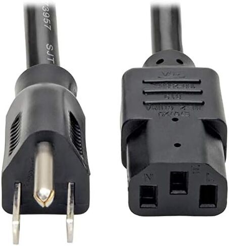 Tripp Lite Heavy-Duty Computer Power Cord 14AWG 15A (NEMA 5-15P to IEC-320-C13) 2-ft.(P007-002) in Kuwait