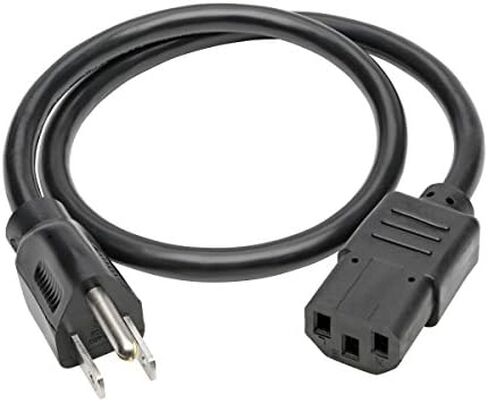 Tripp Lite Heavy-Duty Computer Power Cord 14AWG 15A (NEMA 5-15P to IEC-320-C13) 2-ft.(P007-002) in Kuwait