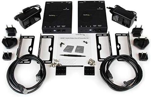 مجموعة موسع StarTech 4K HDMI عبر IP، جدار فيديو AVoIP، TAA (ST12MHDLAN4K) in Kuwait