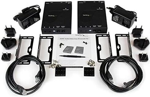 مجموعة موسع StarTech 4K HDMI عبر IP، جدار فيديو AVoIP، TAA (ST12MHDLAN4K) in Kuwait