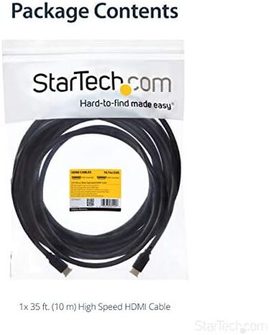 StarTech 25ft Plenum HDMI Cable, 4K 30Hz, 10.2Gbps, Male to Male (HDPMM25) in Kuwait