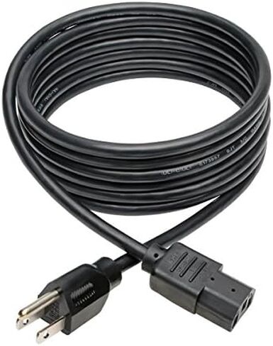 Tripp Lite سلك كهرباء للكمبيوتر , 13 صوت, 16AWG (NEMA 5-15P to IEC-320-C13) 8-ft.(P006-008-13A) in Kuwait