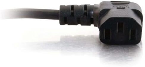 C2G 6FT Premium 90 Degree Replacement AC Power Cord - Durable Power Cable for TV, Computer, Monitor, Appliance & More (24240) in Saudi Arabia
