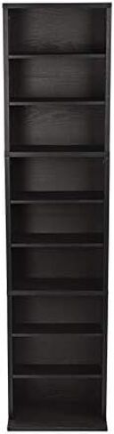Atlantic Summit Media Storage Cabinet – Protects & Organizes Prized Music, Movie, Video Games or Memorabilia Collections, PN 74735727 in Espresso in Saudi Arabia