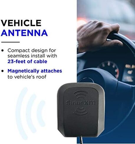 SiriusXM NGVA3 Magnetic Antenna Mount for Your Vehicle, Black in Saudi Arabia