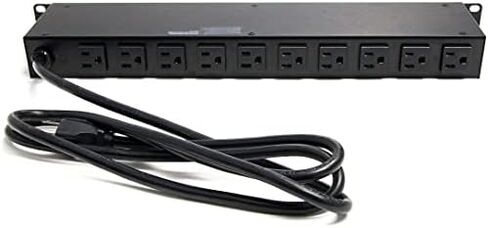 StarTech.com 8 Outlet Horizontal 1U Rack Mount PDU Power Strip & TRENDnet 24-Port Blank Keystone 1U Patch Panel, 1U 19" Metal Rackmount Housing, Recommended with TC-K25C6 & TC-K50C6 in Saudi Arabia