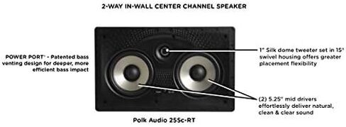 Polk Audio RC80i 2-Way In-Ceiling Speakers (Pair, White) in Saudi Arabia