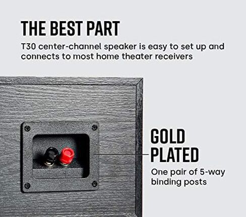Polk Audio PSW10 Sound Floor Standing Speakers, 100W Black & Polk Audio T30 Shelf Mount Speaker, Black in Saudi Arabia