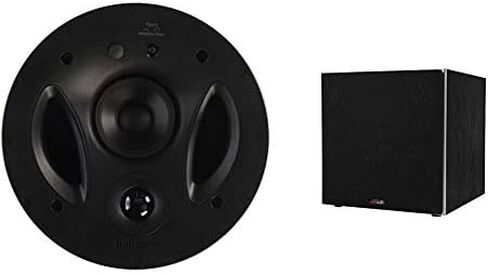 Polk Audio 70-RT 3-Way In-Ceiling Speaker (2.5" Driver, 7" Sub) - The Vanishing Series | Power Port | Paintable Grille | Dual Band-Pass Bass Ports White in Saudi Arabia