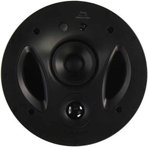 Polk Audio 70-RT 3-Way In-Ceiling Speaker (2.5" Driver, 7" Sub) - The Vanishing Series | Power Port | Paintable Grille | Dual Band-Pass Bass Ports White in Saudi Arabia