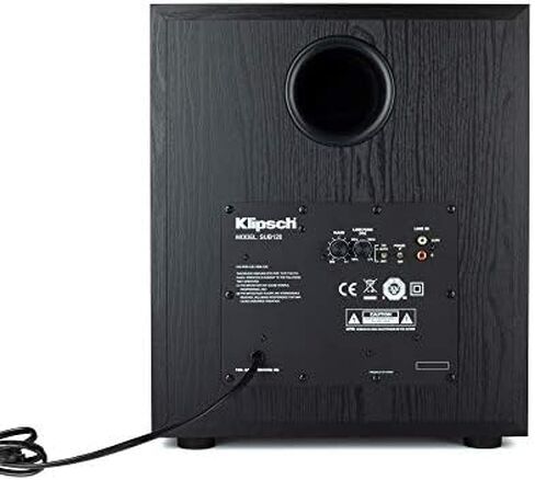 مضخم صوت Klipsch Synergy Black Label Sub-120 مقاس 12 بوصة مزود بقوة 200 واط من الطاقة المستمرة و400 واط من الطاقة الديناميكية ومضخم صوت رقمي لصوت المسرح المنزلي القوي باللون الأسود in Kuwait