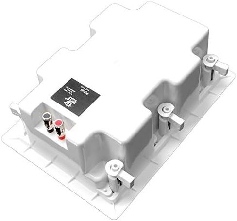 Pyle Ceiling Wall Mount Enclosed Speaker - 400 Watt Stereo In-wall / In-ceiling 8" Enclosed Full Range Deep Bass Speaker System - 50Hz-20kHz Frequency Response, 4-8 Ohm, Flush Mount - PDIW87 White in Kuwait