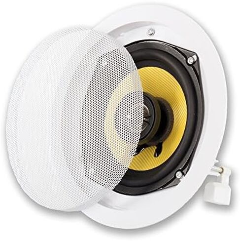 Acoustic Audio by Goldwood HD516 In-Wall/Ceiling Home Theater Surround 5.1 Speaker System, 6.5-Inch, White in Saudi Arabia