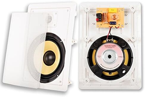 Acoustic Audio by Goldwood HD516 In-Wall/Ceiling Home Theater Surround 5.1 Speaker System, 6.5-Inch, White in Saudi Arabia