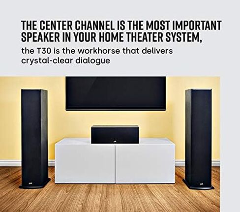Polk Audio T Series 3 Channel Home Theater Bundle | Includes One (1) T30 Center Channel & Two (2) T50 Tower Speakers | Dolby and DTS Surround in Kuwait