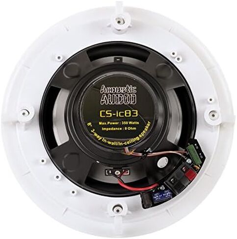 Acoustic Audio CSic83 in Ceiling 8" Speaker Pair 3 Way Home Theater Speakers in Kuwait