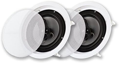 Acoustic Audio CSic83 in Ceiling 8" Speaker Pair 3 Way Home Theater Speakers in Kuwait