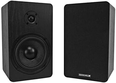 Rockville 2 RockShelf 54B 360w Black 5.25"" Home Theater Bookshelf Speakers/4 Ohm, RockShelf 54B V2 in Saudi Arabia